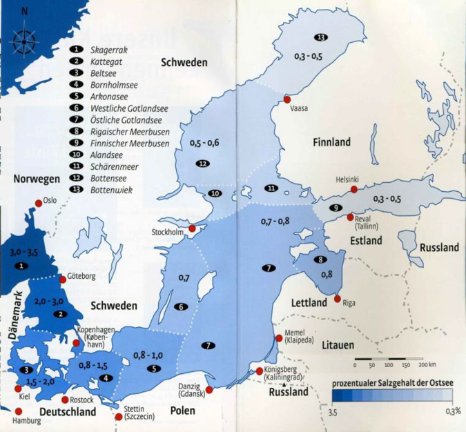 Salzgehalt Ostsee der Zukunft Salzgehalt Ostsee der Zukunft